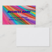 Psychedelische bunte abstrakte Fraktal-Kunst Visitenkarte (Vorne/Hinten)
