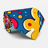 Psychedelische bunte Grafik Krawatte (Gerollt)