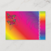 Psychedelische Butterfly-Designverpackungskarte Begleitkarte (Rückseite)