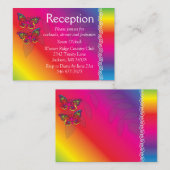 Psychedelische Butterfly-Designverpackungskarte Begleitkarte (Vorne/Hinten)