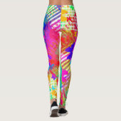 Psychedelische Butterfly Leggings (Rückseite)