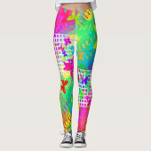 Psychedelische Butterfly Leggings (Vorderseite)
