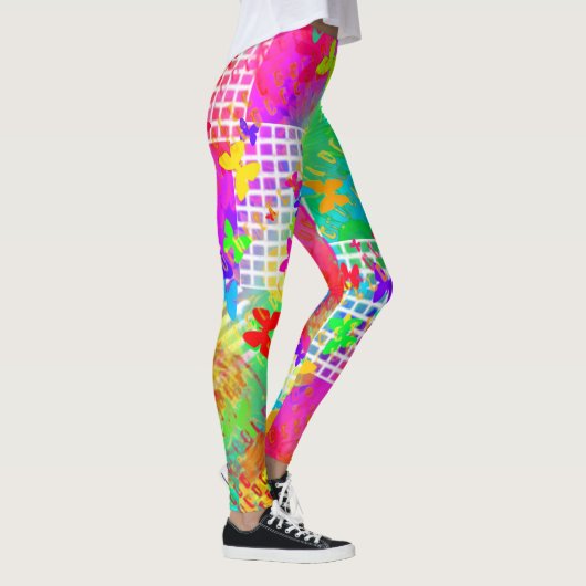 Psychedelische Butterfly Leggings (Rechts)