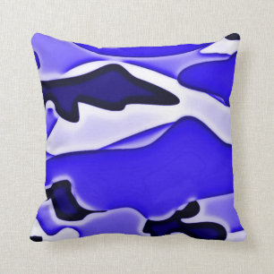 Psychedelische Camouflage des Blau-SPECOPS Kissen
