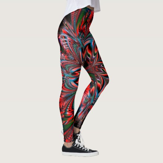 Psychedelische Chakra-Leggings Leggings (Rechts)