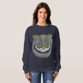Psychedelische Cheshire-Katze Sweatshirt (Vorne ganz)