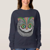 Psychedelische Cheshire-Katze Sweatshirt (Vorderseite)