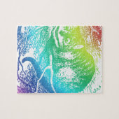 Psychedelische Cheshire-Katze Trippy Alice Puzzle (Horizontal)