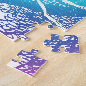 Psychedelische Cheshire-Katze Trippy Alice Puzzle (Seite)