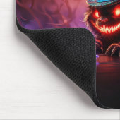 Psychedelische Chessie-Katze unter Pilzen Mousepad (Ecke)