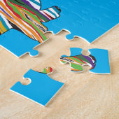 Psychedelische Dackel Puzzle (Seite)