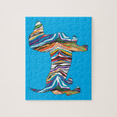 Psychedelische Dackel Puzzle (Vertikal)