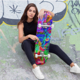 Psychedelische Decks für Skateboard