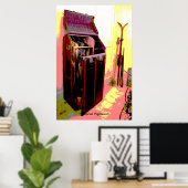 psychedelische Dekoration Print (Heimbüro)