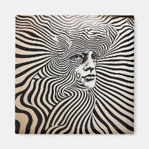 Psychedelische Designs aus Schwarz und Weiß