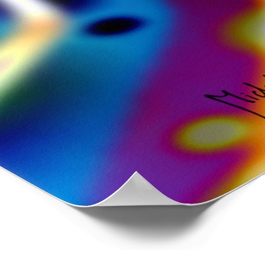 Psychedelische Dimensionen - Druck Poster (Ecke)