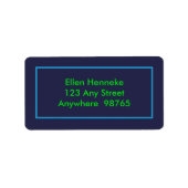 Psychedelische Dragonfly Adressaufkleber (Vorne)