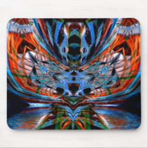 Psychedelische Dragonfly Mousepad