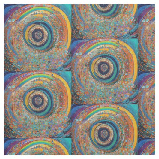 Psychedelische Drehmuster Stoff (Muster)