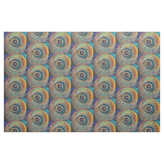 Psychedelische Drehmuster Stoff (Fat Quarter (45,7 x 55,9 cm))