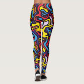 Psychedelische dunkle Farbe Leggings (Rückseite)