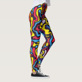 Psychedelische dunkle Farbe Leggings (Rechts)