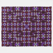Psychedelische Einhorn-Mandala-Silk Fleecedecke (Vorderseite (Horizontal))