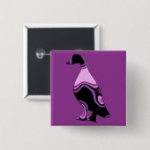 Psychedelische Ente Button (Vorne & Hinten)