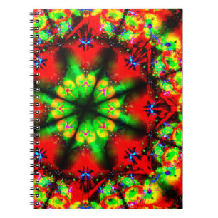 Psychedelische Entwurfs-Mandala Notizblock