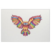 Psychedelische Eule im Flug Stoff (Yard (91,4 cm))