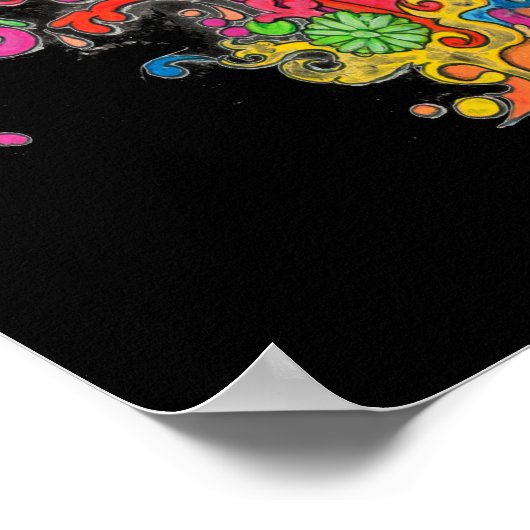 Psychedelische Explosion Poster (Ecke)