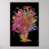 Psychedelische Explosion Poster (Vorne)