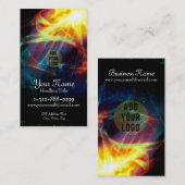 Psychedelische Explosions-Fraktal-Geschäfts-Karte Visitenkarte (Vorne/Hinten)
