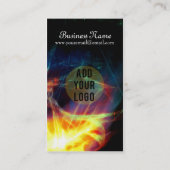 Psychedelische Explosions-Fraktal-Geschäfts-Karte Visitenkarte (Rückseite)