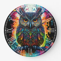Psychedelische Fantasie Hippy Owl