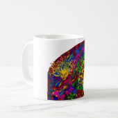 Psychedelische Fantasy-Kobold-Tasse Kaffeetasse (Vorderseite Links)