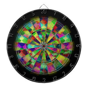Psychedelische FarbeDartscheibe durch Valxart.com Dartscheibe