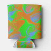Psychedelische Farben 2 Dosenkühler (Rückseite)