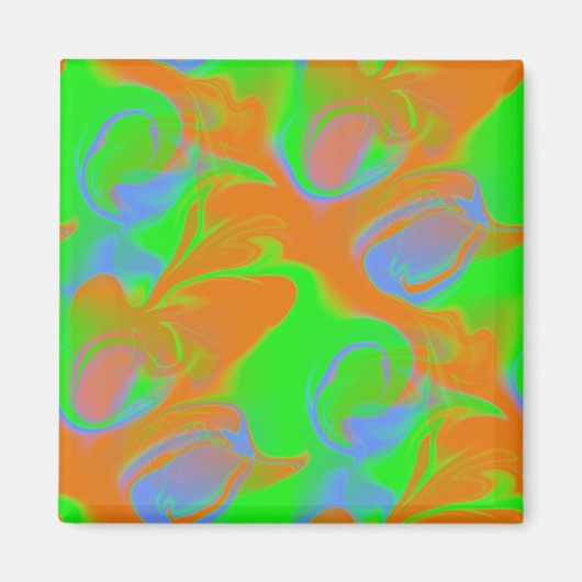 Psychedelische Farben 2 Magnet (Vorne)