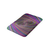 Psychedelische Farben Badematte (Schrägansicht)