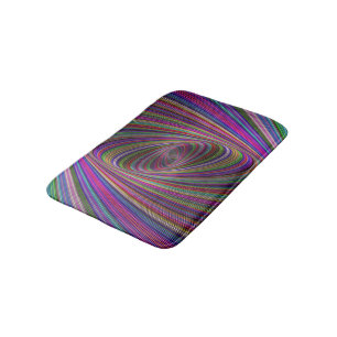 Psychedelische Farben Badematte