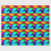 Psychedelische Farben Geschenkpapier (Flach)