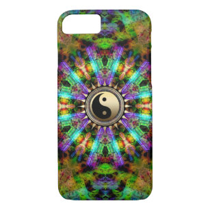 Psychedelische Farben Gold YinYang iPhone 7 Fall Case-Mate iPhone Hülle