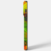 Psychedelische Farben Modernes Abstraktes Fraktal  Case-Mate iPhone Hülle (Rückseite / Links)
