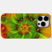 Psychedelische Farben Modernes Abstraktes Fraktal  Case-Mate iPhone Hülle (Rückseite (Horizontal))