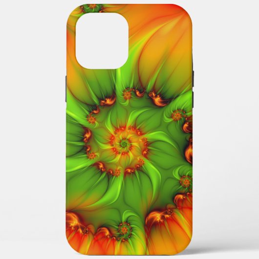 Psychedelische Farben Modernes Abstraktes Fraktal  Case-Mate iPhone Hülle (Rückseite)