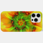 Psychedelische Farben Modernes Abstraktes Fraktal Case-Mate iPhone Hülle (Rückseite (Horizontal))