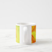 Psychedelische Farben Modernes Abstraktes Fraktal  Espressotasse (Rückseite)