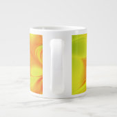 Psychedelische Farben Modernes Abstraktes Fraktal  Jumbo-Tasse (Rückseite)