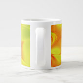 Psychedelische Farben Modernes Abstraktes Fraktal Jumbo-Tasse (Rückseite)
